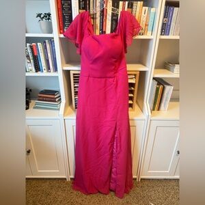Fuchsia Plus-Size Bridesmaid Dress